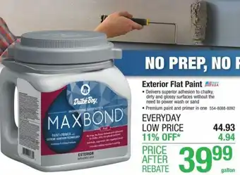 Menards Exterior Flat Paint offer