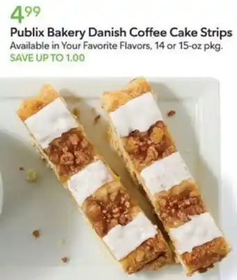 Publix Publix Bakery Danish Coffee Cake Strips offer