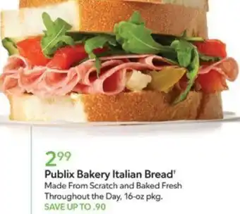 Publix Publix Bakery Italian Bread offer