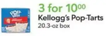 Publix Kellogg's Pop-Tarts 20.3-oz box 3 for offer