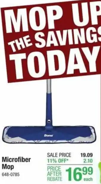 Menards Microfiber Mop offer