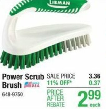 Menards Power Scrub Brush offer