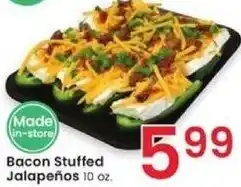 Albertsons Bacon Stuffed Jalapeños 10 oz. offer