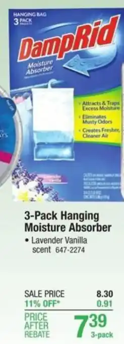 Menards 3-Pack Hanging Moisture Absorber offer