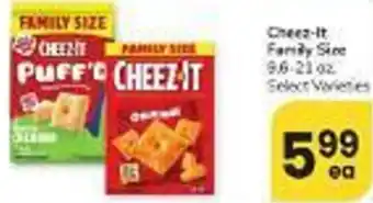 Albertsons Cheez-It Family Size offer