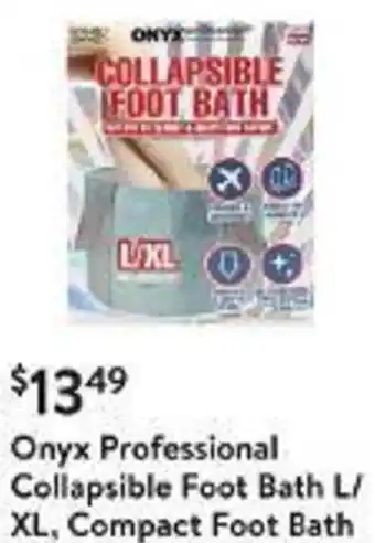 Walmart Onyx Professional Collapsible Foot Bath L/ XL, Compact Foot Bath offer