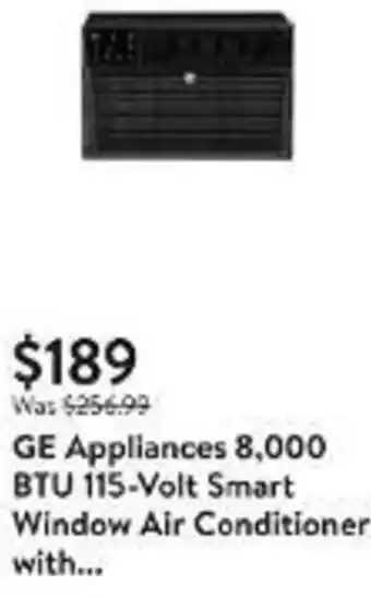 Walmart GE Appliances 8,000 BTU 115-Volt Smart Window Air Conditioner with... offer