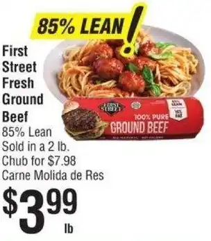 Smart & Final First Street Fresh Ground Beef offer