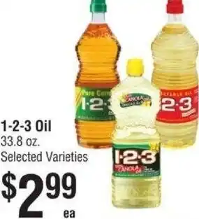 Smart & Final 1-2-3 Oil 33.8 oz. Selected Varieties offer