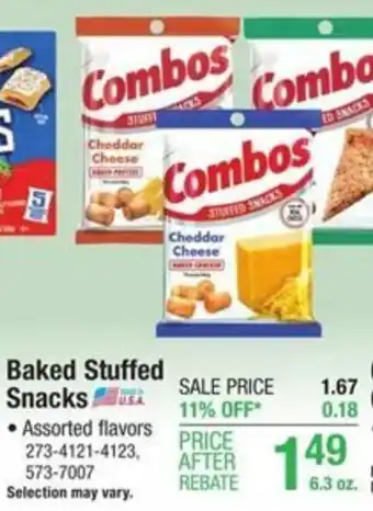 Menards Baked Stuffed Snacks offer