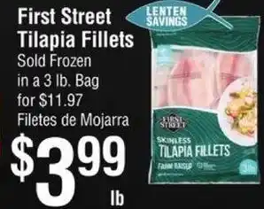 Smart & Final First Street Tilapia Fillets offer
