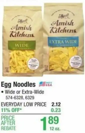Menards Egg Noodles offer