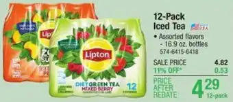 Menards 12-Pack Iced Tea offer