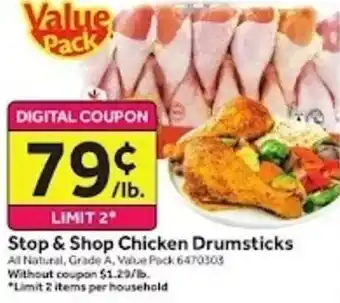 Stop&Shop Stop & Shop Chicken Drumsticks offer