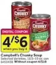 Stop&Shop Campbell's Chunky Soup offer