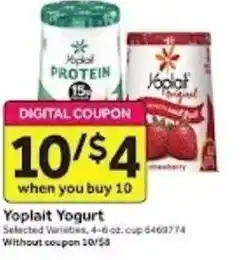 Stop&Shop Yoplait Yogurt offer