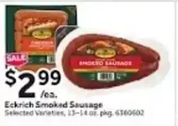 Stop&Shop Eckrich Smoked Sausage offer