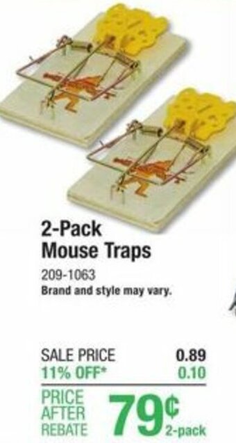 Menards 2-Pack Mouse Traps offer