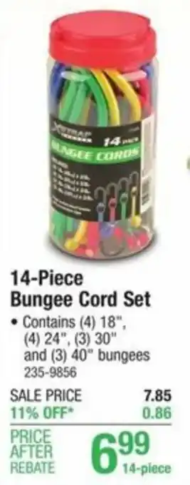 Menards 14-Piece Bungee Cord Set offer