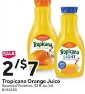 Stop&Shop Tropicana Orange Juice offer