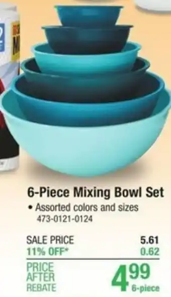 Menards 6-Piece Mixing Bowl Set offer