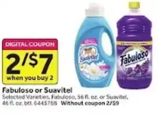 Stop&Shop Fabuloso or Suavitel offer