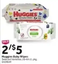 Stop&Shop Huggies Baby Wipes offer