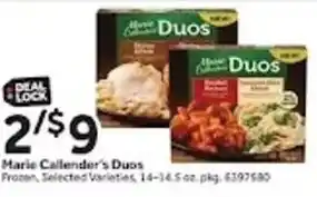 Stop&Shop Marie Callender's Duos offer
