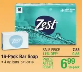 Menards 16-Pack Bar Soap offer