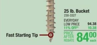 Menards Fast Starting Tip offer