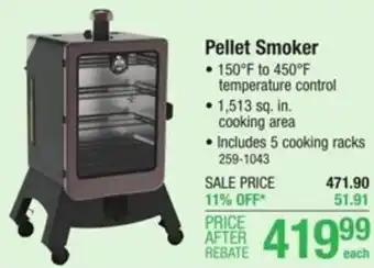 Menards Pellet Smoker offer