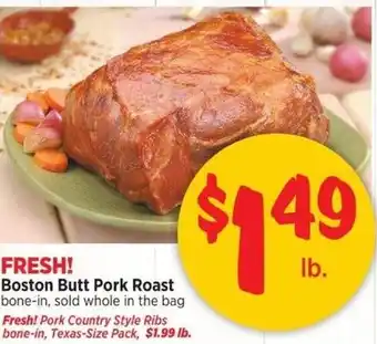 H-E-B Boston Butt Pork Roast offer