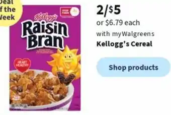 Walgreens Kellogg's Cereal offer