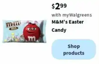 Walgreens M&M's Easter offer