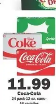 Schnucks Coca-Cola 24 pack-12 oz. cans- offer