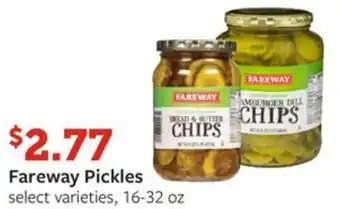 Fareway Fareway Pickles offer