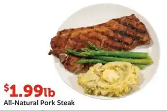 Fareway All-Natural Pork Steak offer