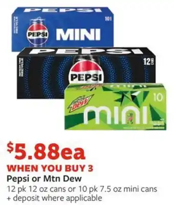 Fareway Pepsi or Mtn Dew offer
