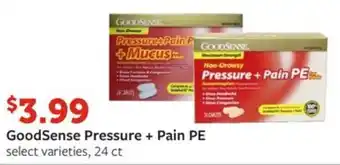 Fareway GoodSense Pressure + Pain PE offer