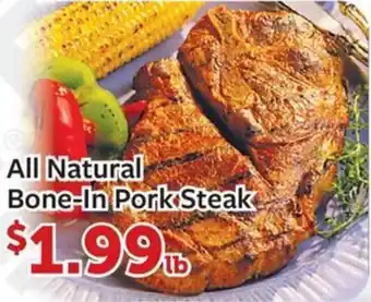 Fareway All Natural Bone-In Pork Steak offer