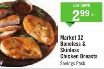 Price Chopper Market 32 Boneless & Skinless Chicken Breasts offer