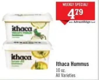 Price Chopper Ithaca Hummus offer