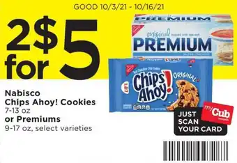 Nabisco Chips Ahoy! Cookies Or Premiums