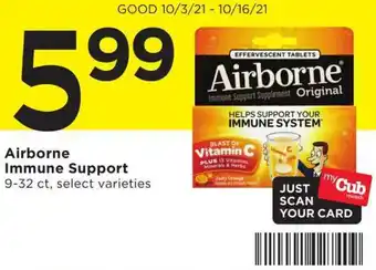 Cub Foods Airbone Immune Support offer