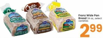 Albertsons Franz Wide Pan Bread 24 oz offer