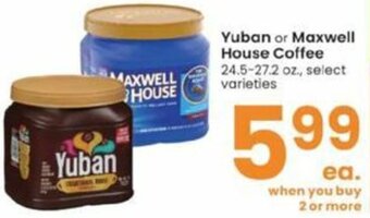 Albertsons Yuban Or Maxwell House Coffee offer