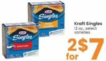 Albertsons Kraft Singles 12 oz offer