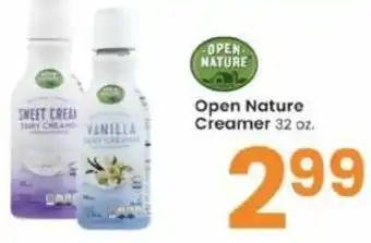 Albertsons Open Nature Creamer 32 oz offer