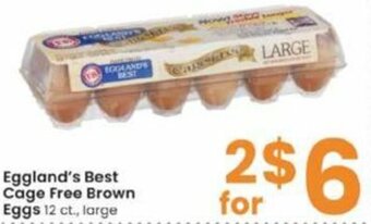 Albertsons Eggland's Best Cage Free Brown Eggs offer