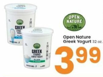 Albertsons Open Nature Greek Yogurt offer